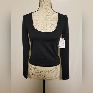 Nordstrom Black Long Sleeve Tee
